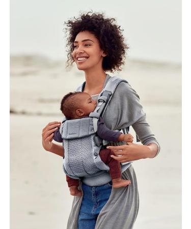 BabyBjrn Baby Carrier Harmony 3D Mesh Silver - Breathable and Comfortable - Buy Online on GoSupps.com