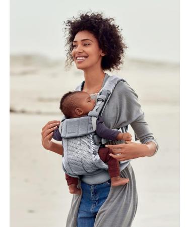 Shop BabyBj rn Baby Carrier Harmony 3D Mesh Silver - Lightweight Comfortable & Supportive - Perfect for International Shipping - Buy Online on GoSupps.com