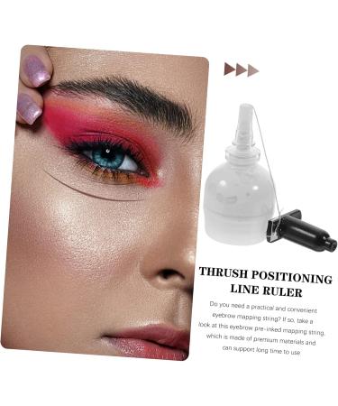 Beatifufu Eyebrow Line String Ink Line Box Ink Line Ruler Bottled Small Bottle Eyebrow Locating Ruler Draw a Line Vial 6.5x2.6cm White - Buy Online on GoSupps.com