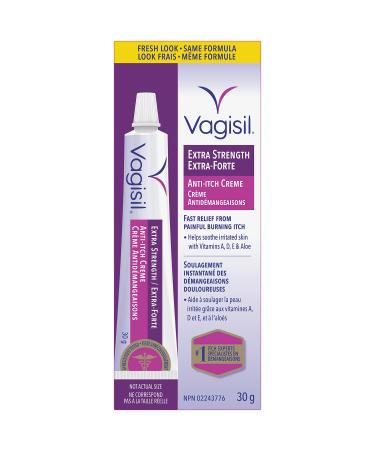 Vagisil Anti-Itch Creme Extra Strength for Feminine Intimate Areas Gynecologist Tested 30g