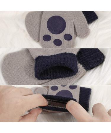 QKURT Toddler Stretchy Mittens - 6 Pairs Winter Knitted Magic Mittens for 2-5 Year Old Baby Girls and Boys | Perfect for School and Playtime - Buy Online on GoSupps.com