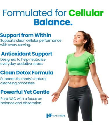 Healthfare NAC N-Acetyl L-Cysteine Supplement | 600mg High Potency | 200 Vegan Capsules | Non-GMO Gluten-Free Made in USA - Buy Online on GoSupps.com