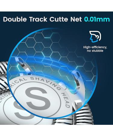 SweetLF Electric Razor for Men - IPX7 Waterproof Wet & Dry Shaving Rechargeable Pop-up Trimmer | Best Father's Day Gift in Blue - Buy Online on GoSupps.com