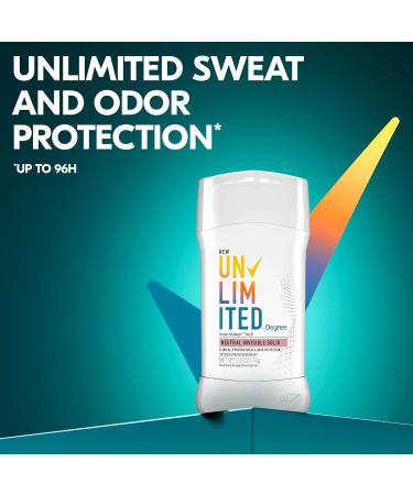 Degree Deodorant Men Unlimited Stick Pack - 96-Hour Protection Neutral (Almond & Lily of the Valley) Scented 2.7 Oz Ea (Pack of 2) - Buy Online on GoSupps.com