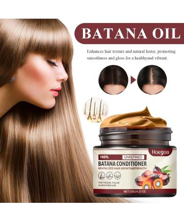 Batana Oil for Hair Growth Batana Oil Batana Oil for Hair 120ml Improves Hair Shine Repairs Damaged Hair Comes with 2 Crescent Moon Spoons - Buy Online on GoSupps.com