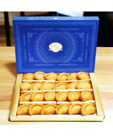 Ghasitaram Gifts Holi Sweets Holi - Sweets/ Holi Hampers/ Thandai Sugarfree Dry Sweet Gujiya 600 GMS