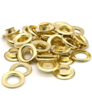 Ram-Pro 1/2 Brass Grommets Eyelets with Washers Kit - Set of 25 | Solid Metal Antique Style Eyelet Repair Replacement Pack - Buy Online on GoSupps.com