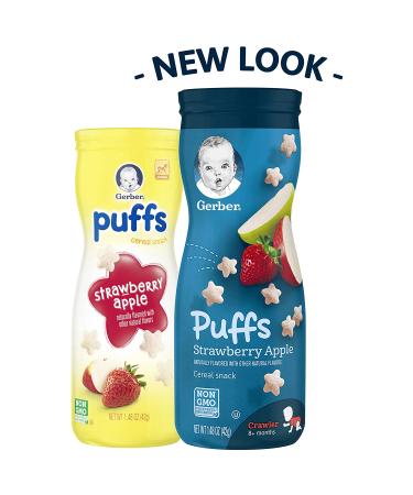 Gerber Graduates Puffs Cereal Snack 1.48 oz 6 Pack - Assorted Flavors - Buy Online on GoSupps.com