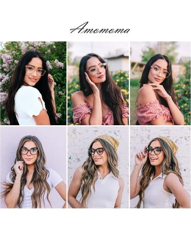 AMOMOMA Retro Cat Eye Reading Glasses 2.0x Blue Light Blocking Anti Eyestrain Readers - Grey Tortoise & Black & Brown Tortoise | AM6004 P1 - Buy Online on GoSupps.com