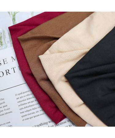 Kavya Wide Headbands for Women - Set of 4 | Soft Elastic Hair Bands for Yoga & Fashion | Knotted Headscarf & Hair Accessories for Adults - Buy Online on GoSupps.com