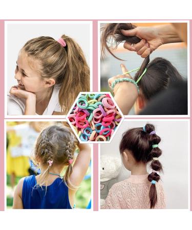 100Pcs Baby Hair Ties Set with Hair Tools and Clips for Toddler Girls - Hair Accessories Kit with Topsy Tail Tool, Duck Bill Clips, Rat Tail Comb - Type C - Buy Online on GoSupps.com