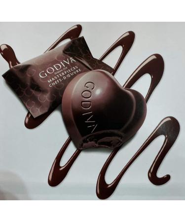 Godiva Belgium 1926 Dark Chocolate Hearts 14.8 Oz - Iconic Masterpieces - Buy Online on GoSupps.com