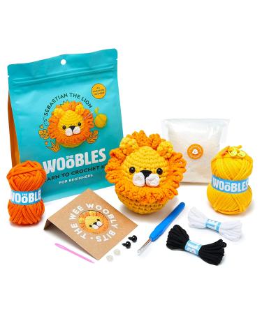 The Woobles Beginners Crochet Kit with Easy Peasy Yarn as seen on Shark  Tank - Crochet Kit for Beginners with Step-by-Step Video Tutorials - Fred  The Dinosaur