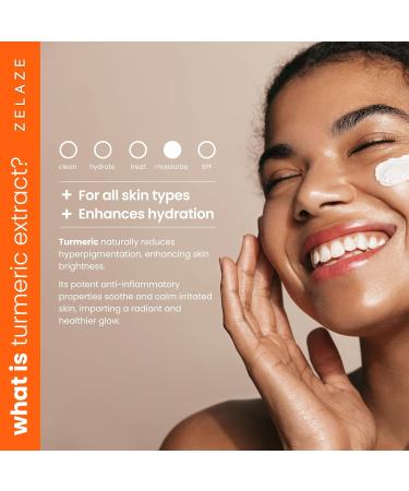 Skin Turmeric Ginseng Face Moisturizer - Vitamin C & Aloe Vera for Radiance Repair & Brightening - All Skin Types - 1.7 FL OZ - Buy Online on GoSupps.com