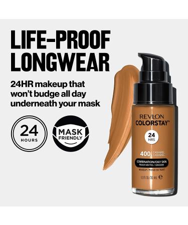 Revlon Colorstay Makeup CombinationOily 220 Natural Beige - 1 fl oz (30 ml) | Long-lasting, Flawless Finish - Buy Online on GoSupps.com