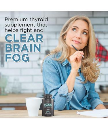 Livingood Daily Natural Thyroid Support - Thyroid Supplement with Ashwagandha, Iodine, Selenium & More - 60 Capsules - Buy Online on GoSupps.com