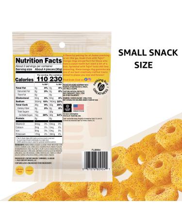 Snak Club Tajin Mango Rings - Sweet and Spicy Gummy Snacks | Vegan Gluten-Free | Mild Heat, Bold Flavor | 2.5oz Grab 'n Go (12 Pack) - Buy Online on GoSupps.com