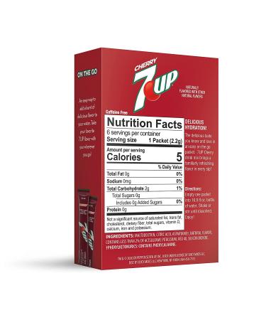 7-UP Powder Drink Mix Cherry Flavor 72 Sticks - Sugar Free & Delicious - Buy Online on GoSupps.com