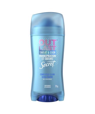 Secret Outlast Invisible Solid Antiperspirant Deodorant for Women Completely Clean Scent 73 g Deodorant - Completely Clean 73 g (Pack of 1)