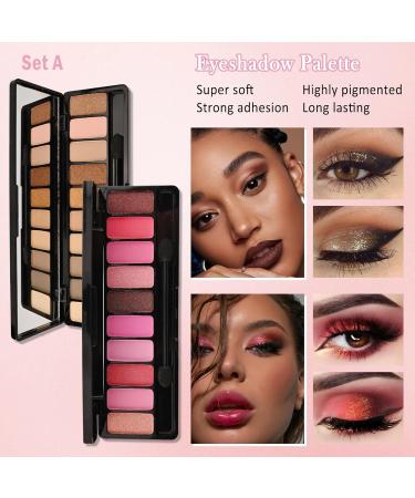 All-in-One Makeup Set Kit for Women | Complete Makeup Gift Set with Mascara Eyeliner Eyeshadow & More - Ideal for Teens | International Shipping Available - Buy Online on GoSupps.com