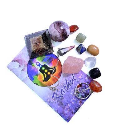 KACHVI Crystal Gifts.Crystals.Crystals and Gemstones.Healing Crystals.Spiritual Gifts for Women.Chakra Crystal Set.Crystal.Chakra Gemstones.Crystals for Beginners.Healing Crystal Gifts of 13 Pieces. 13 Piece Set