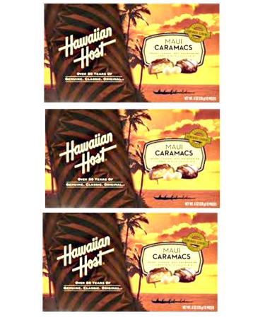 Hawaiian Host Value Pack Macadamia Nuts Maui Caramacs 3 Boxes