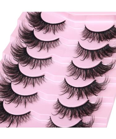 Fox Eye Lashes Wispy Faux Mink Lashes Fluffy Fairy Cat Eye Lashes That Look Like Extensions Spiky Fake Eyelashes Natural Look - Buy Online on GoSupps.com