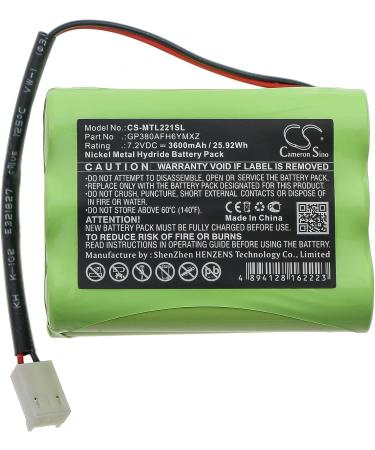 Buy 3600mAh Battery Replacement for Mettler Toledo IND221 GP380AFH6YMXZ (7.2V) - International Shipping Available - Buy Online on GoSupps.com