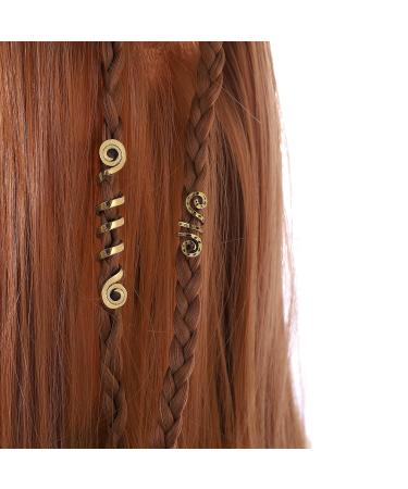 Gold Snake Hair Jewelry for Braids & Dreadlock Accessories - Pack of 6 | Women & Girls - Buy Online on GoSupps.com