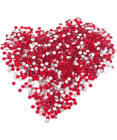 Honbay 1440PCS Red 5mm ss20 Round Flatback Rhinestones Crystals | Sparkly Non-Self-Adhesive - Buy Online on GoSupps.com