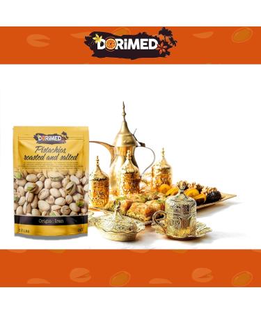 Whole Pistachios | 1kg Pistachios with Shells | Salted Roasted Pistachios | Roasted & Salted Nuts | Non-GMO | Vegans & Vegetarians | Roasted Pistachios | Resealable Bag - Buy Online on GoSupps.com