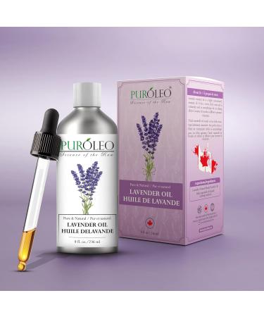 PUROLEO Lavender Essential Oil 8 Fl Oz/236 ML (Packed in Canada) 100% Pure Natural Undiluted for Aromatherapy Aromatherapy Oil for Sleep Relaxation Bulgaria France Oil Diffuser Lavender 8 Fl Oz (Pack of 1) - Buy Online on GoSupps.com