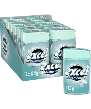 Excel Mints Spearmint Pack of 8 x 34g & Fresh Mint 12gm 12 Count Spearmint Spearmint + Fresh Mint 12gm - Buy Online on GoSupps.com