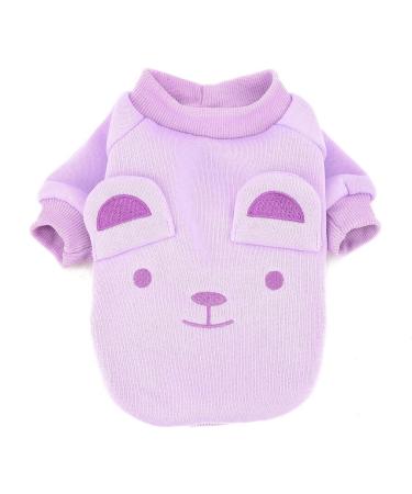 Zweitea Winter Coats for Small Dogs | Soft Warm Jackets & Sweaters for Puppies - Ideal for Chihuahua & Yorkie | Cold Weather Pet Clothing in Violet - Buy Online on GoSupps.com