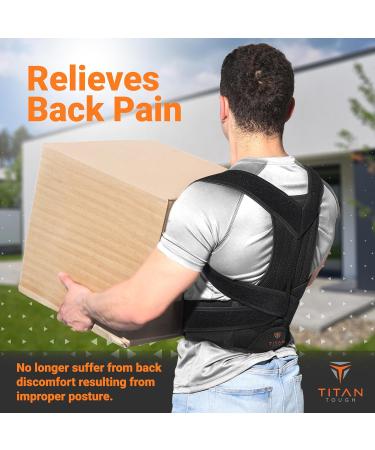 Adjustable Posture Corrector for Men & Women - Comfortable Back Straightener & Support Brace (XL) - Improve Alignment & Posture - Buy Online on GoSupps.com