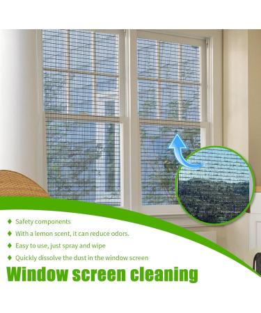 No-Removal Window Screen Foam Cleaner dust and Scale Removal Door and Window Screen Cleaner Water-Free Window Screen Cleaner Multi-Functional Household Screen Cleaning Foam - Buy Online on GoSupps.com
