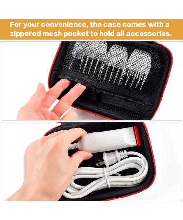 Wahl Professional Peanut Classic Clipper Trimmer Case - Red Zipper Box for Attachment Comb, Oil, Cleaning Brush & Blade Guard (Box Only) - Buy Online on GoSupps.com