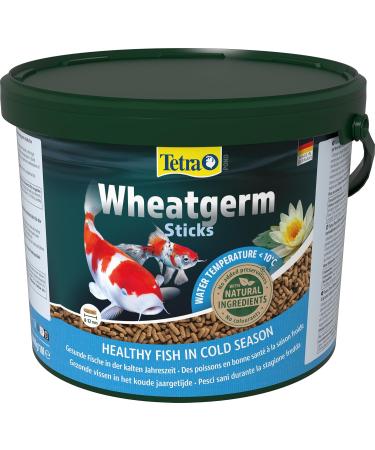 Tetra Pond Wheaterm Sticks - Fiber-Rich Fish Feed for All Pond Fish | Ideal for Cool Water - 10L Bucket - Buy Online on GoSupps.com
