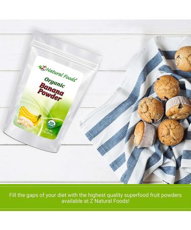 Organic Banana Powder - Superfood Supplement for Smoothies, Desserts, Drinks, Baking & Cooking - 1lb Pack - Raw, Non GMO, Gluten Free, Vegan & Kosher - Buy Online on GoSupps.com