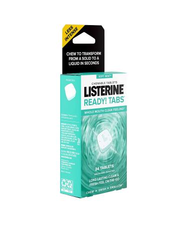 Listerine Ready! Tabs Soft Mint Chewable Tablets - 24 Count - Buy Online on GoSupps.com