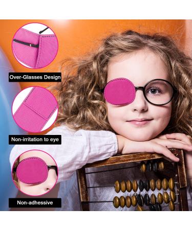 Buy 6pcs Large Reusable Eye Patches - Non-Woven Glasses for Amblyopia & Strabismus (Pink) - Adults & Kids | International Shipping Available - Buy Online on GoSupps.com