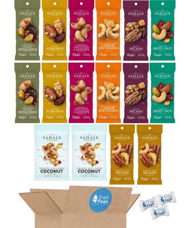 Sahale Snack Peak Variety Gift Box  16 (1.5 oz) includes pistachios, almonds, pecans and cashews