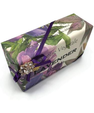 Alchimia Jeweled Lavender Vegetable Soap - Handmade in Italy - 10.5 oz | Luxury Natural Soap for All Skin Types - Buy Online on GoSupps.com