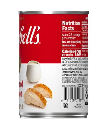 Campbell's Condensed Cream of Chicken Soup 10.5oz Can | Rich & Creamy Flavor - Buy Online on GoSupps.com