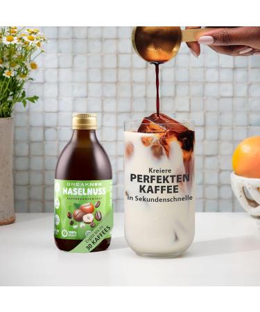 Breaknow Hazelnut Coffee Concentrate - 30x Portions Iced Coffee Syrup - Quick 10-Second Cold Brew | 300ml Pack for Home & On-the-Go - Buy Online on GoSupps.com