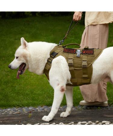 Oneigris 30cm Bolt Short Guide Dog Leash - Durable Reflective Nylon Tiger Tooth Metal Clip Soft Upholstery for Medium & Large Dogs - Brown - Buy Online on GoSupps.com