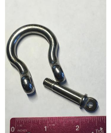 2 Pack Stainless Steel 316 Forged Bow Shackle 5/16 (8mm) Marine Grade - Buy Online on GoSupps.com