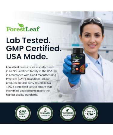 ForestLeaf NAD Resveratrol Capsules Liposomal NAD Supplement for Women and Men with D-Ribose and Pomegranate NAD+ for Energy Focus and Anti-Aging Support NMN Supplement Alternative (60 Caps) NAD+ Resveratrol 60 Count (P  - Buy Online on GoSupps.com