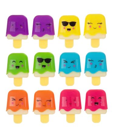 Expressions 12pc Pucker Pop Novelty Lip Gloss Set - Kids Mini Popsicle Collection, Safe & Non-Toxic Girls Cosmetics - Buy Online on GoSupps.com
