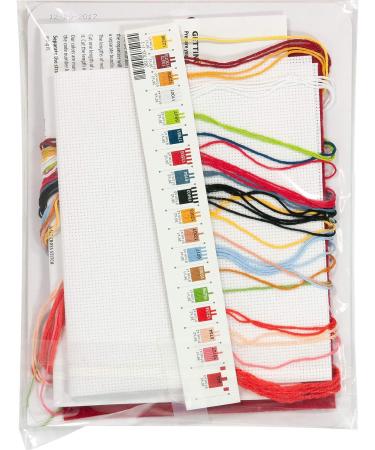 Mickey Mouse Christmas Stocking Cross Stitch Kit | 14 Count White Aida Cloth | 10''L - Buy Online on GoSupps.com